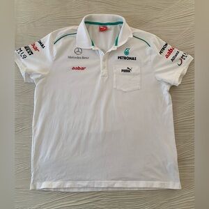 Puma Mercedes AMG Petronas Formula 1 Team Polo, tagged size XXL but fits XL